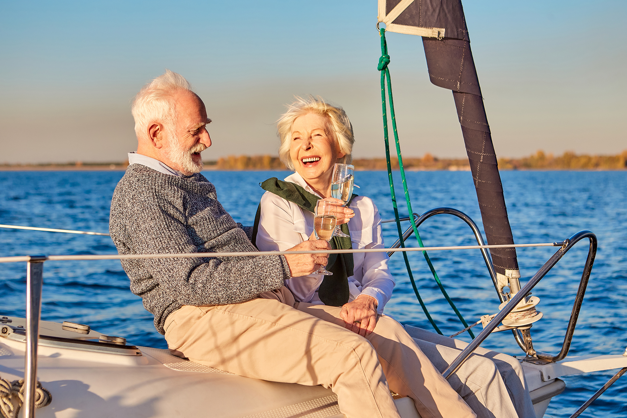 Having,Fun.,Happy,Beautiful,Senior,Family,Couple,Drinking,Wine,Or